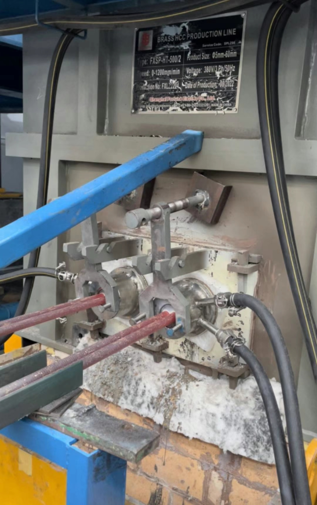 crystallizer in horizontal continuoud casting machine for brass rod
