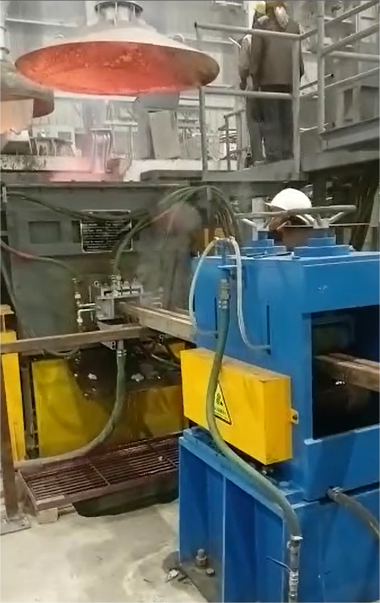 crystallizer in horizontal continuous casting machine for square copper rod