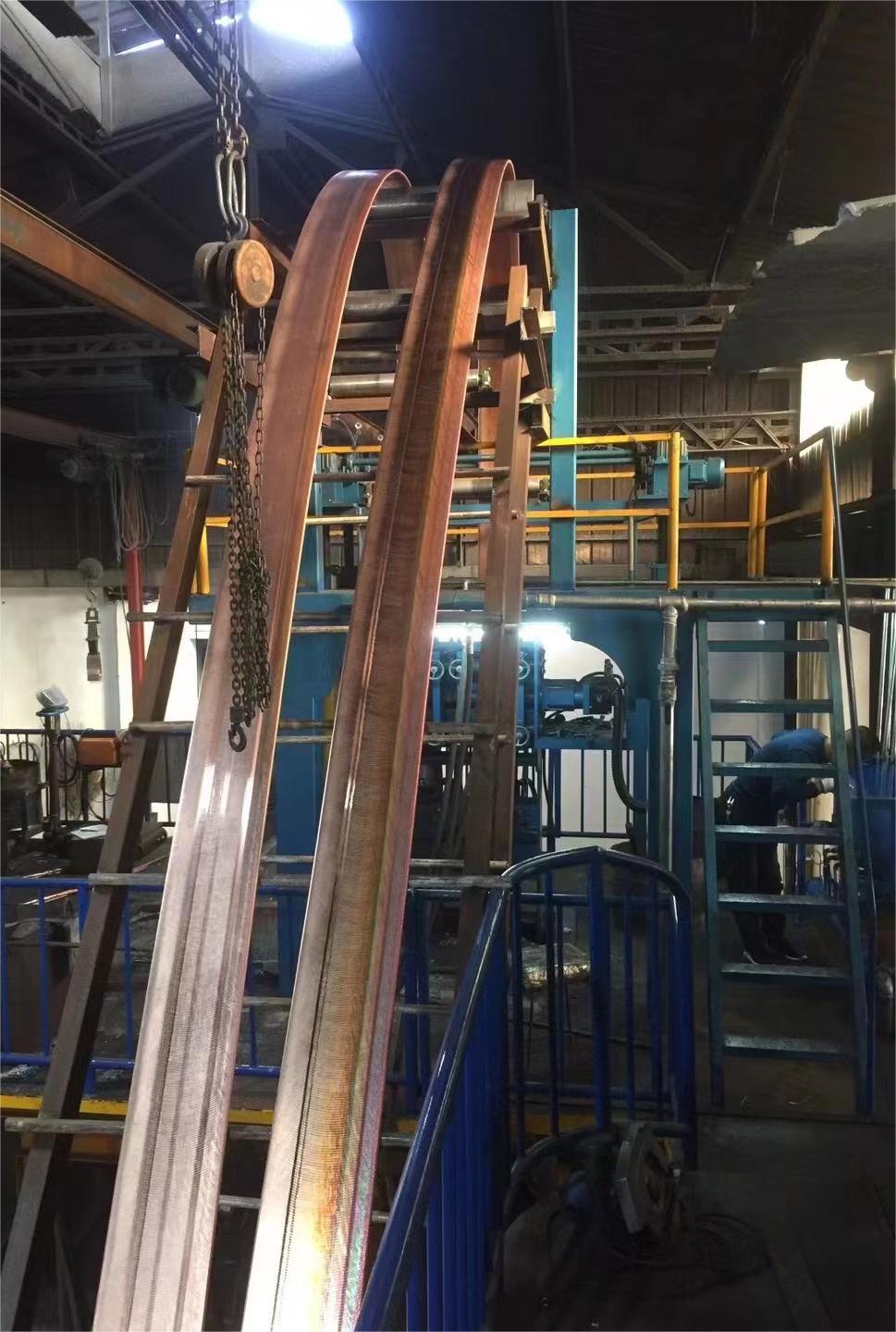 the upwards continuous casting machine for oxygen-free copper bar